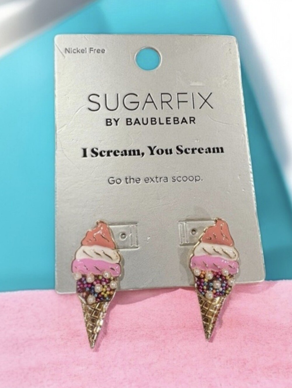 SUGARFIX By BAUBLEBAR Ice Cream Cone Earrings - Picture 4 of 8